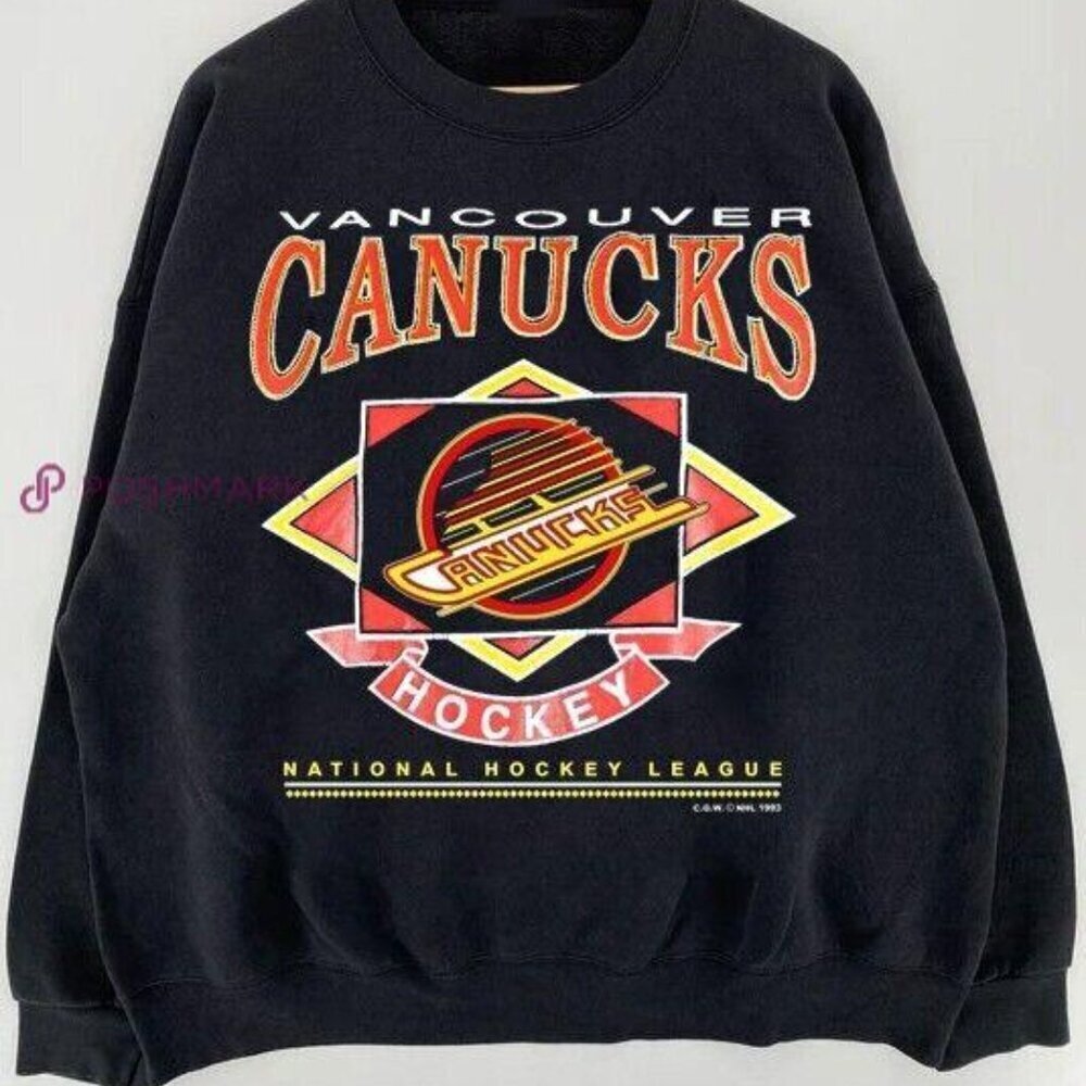 Vancouver Canucks Vintage Hockey Champions Graphic Crewneck Sweatshirt